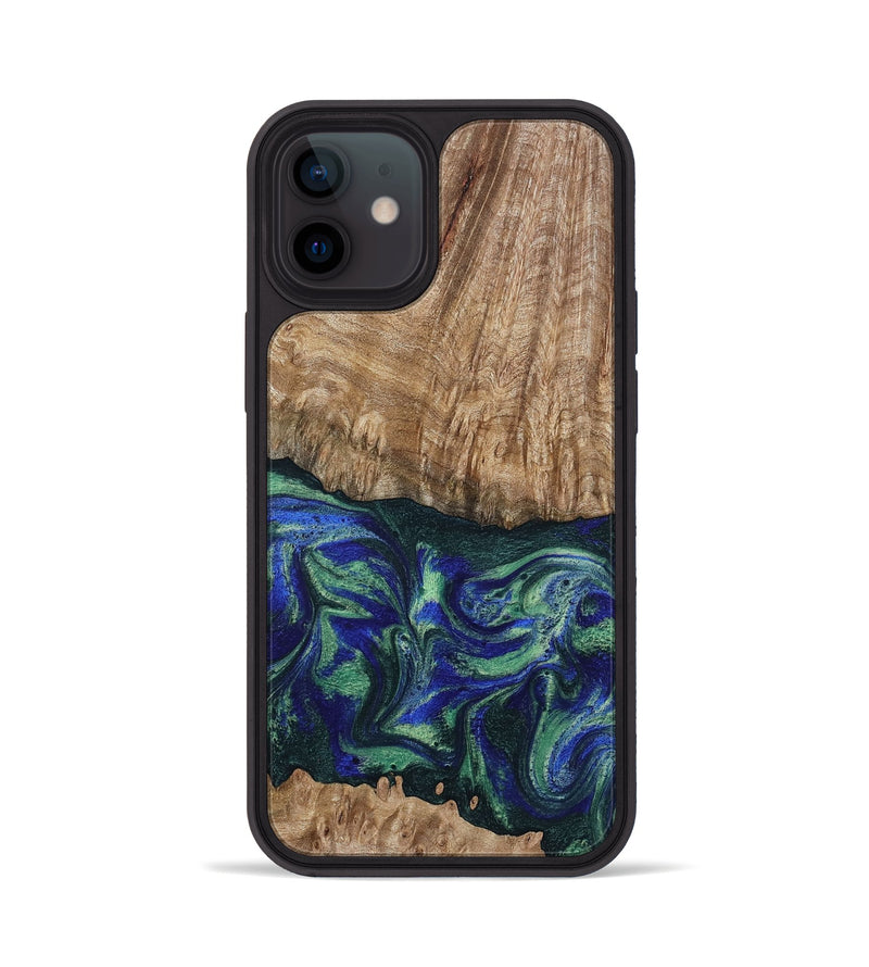 iPhone 12 Wood Phone Case - Bryana (Green, 795802)