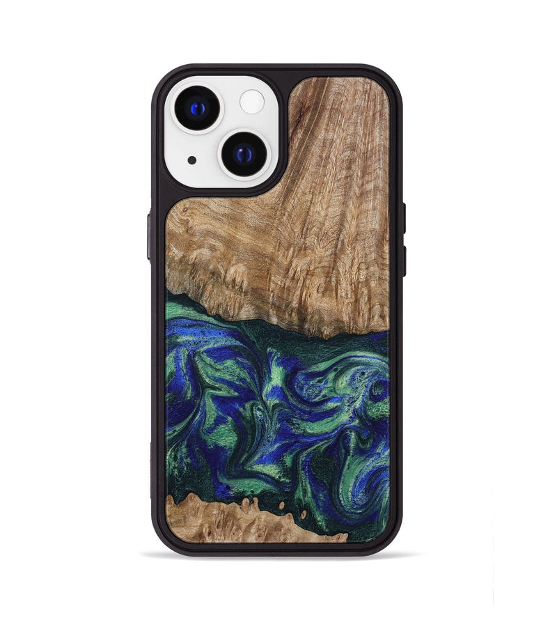 iPhone 13 Wood Phone Case - Bryana (Green, 795802)