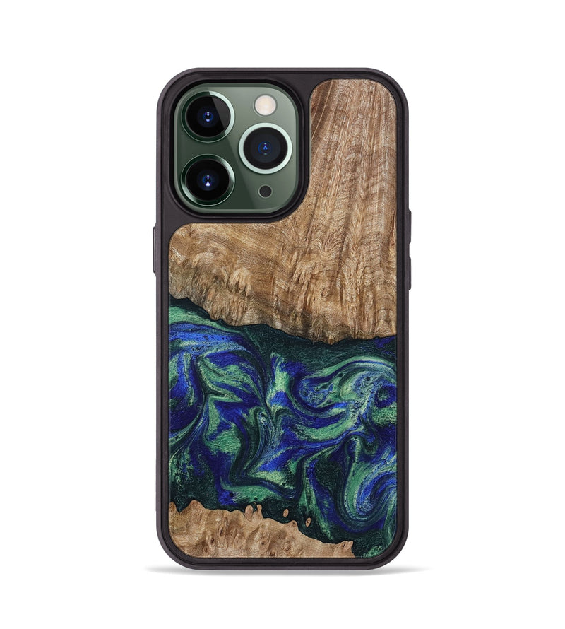 iPhone 13 Pro Wood Phone Case - Bryana (Green, 795802)