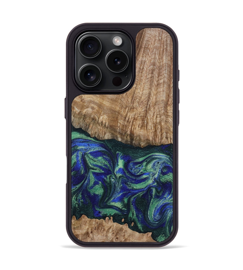 iPhone 16 Pro Wood Phone Case - Bryana (Green, 795802)