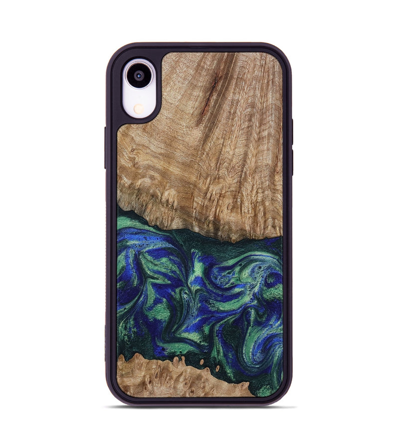 iPhone Xr Wood Phone Case - Bryana (Green, 795802)