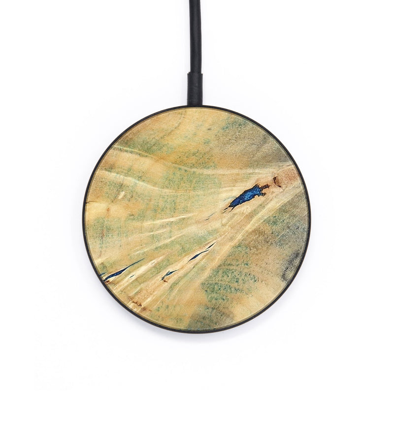 Circle Wood Wireless Charger - Karina (Blue, 795811)