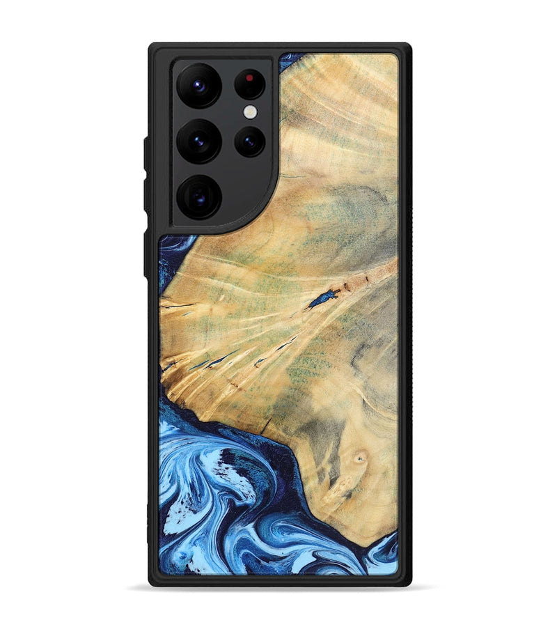 Galaxy S22 Ultra Wood Phone Case - Karina (Blue, 795811)
