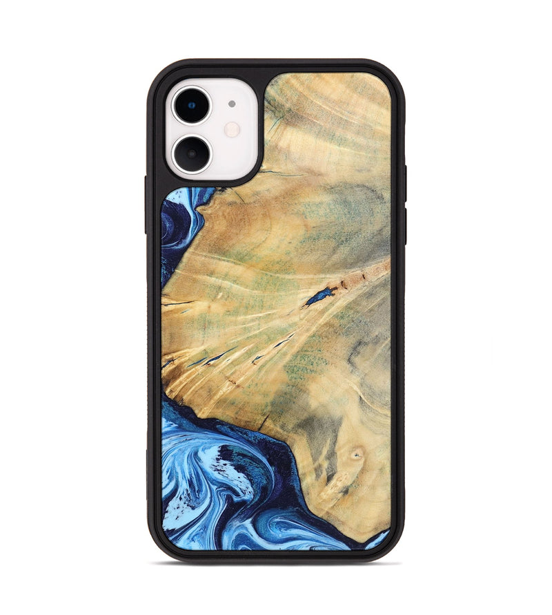 iPhone 11 Wood Phone Case - Karina (Blue, 795811)
