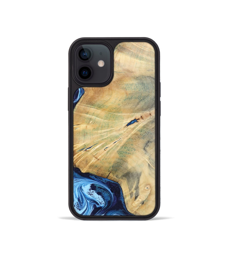 iPhone 12 mini Wood Phone Case - Karina (Blue, 795811)