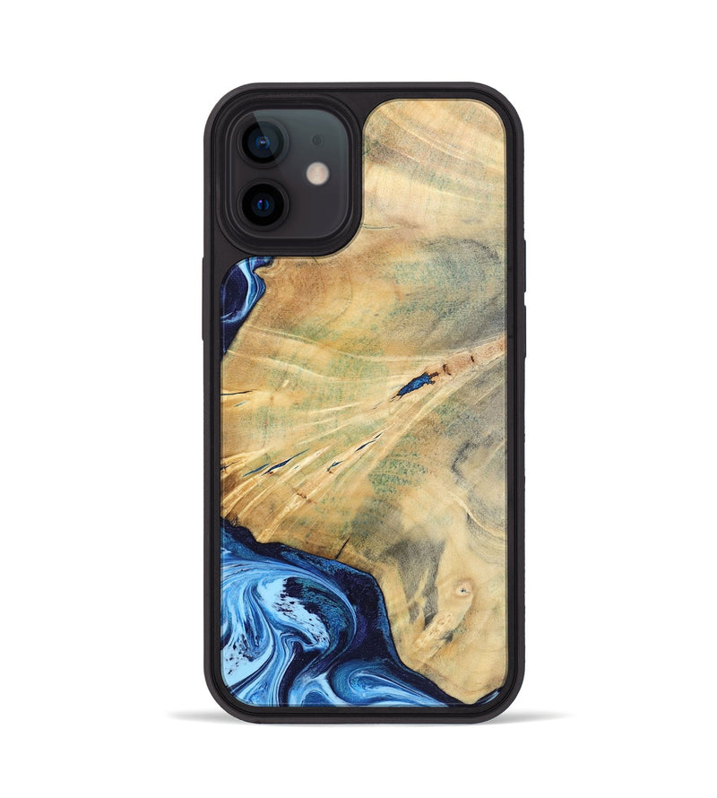 iPhone 12 Wood Phone Case - Karina (Blue, 795811)