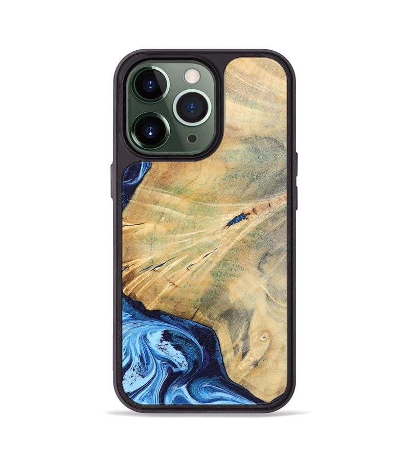 iPhone 13 Pro Wood Phone Case - Karina (Blue, 795811)