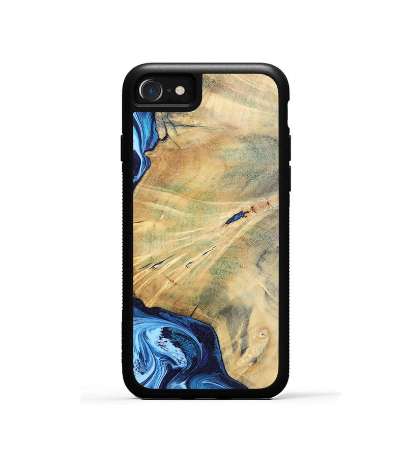 iPhone SE Wood Phone Case - Karina (Blue, 795811)