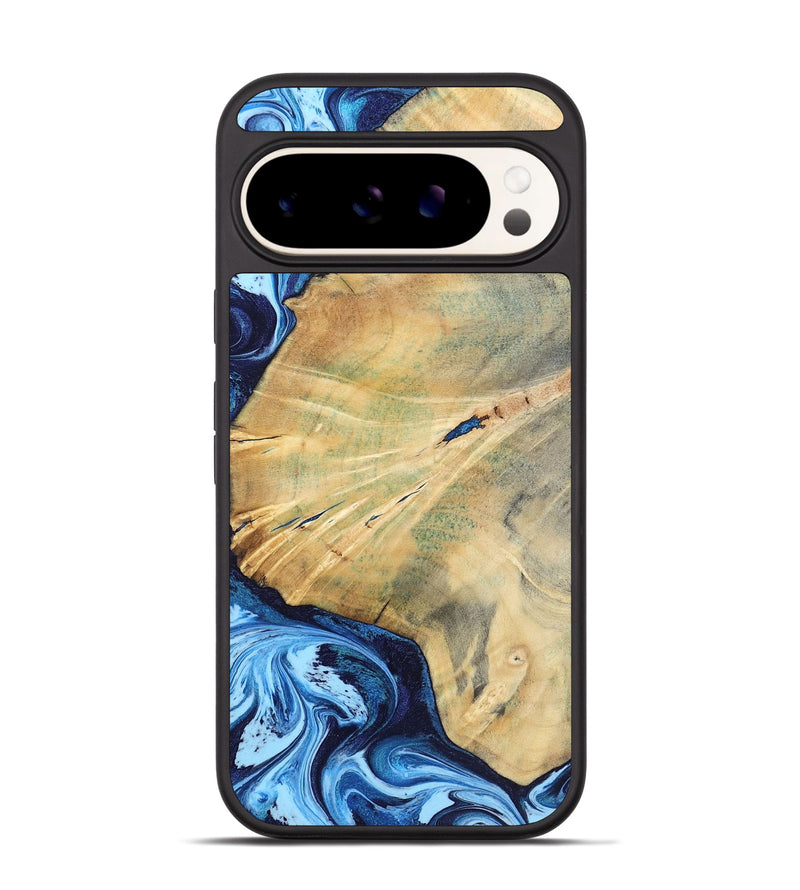 Pixel 9 Wood Phone Case - Karina (Blue, 795811)