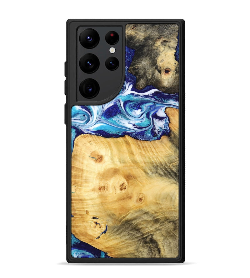 Galaxy S22 Ultra Wood Phone Case - Erick (Blue, 795813)