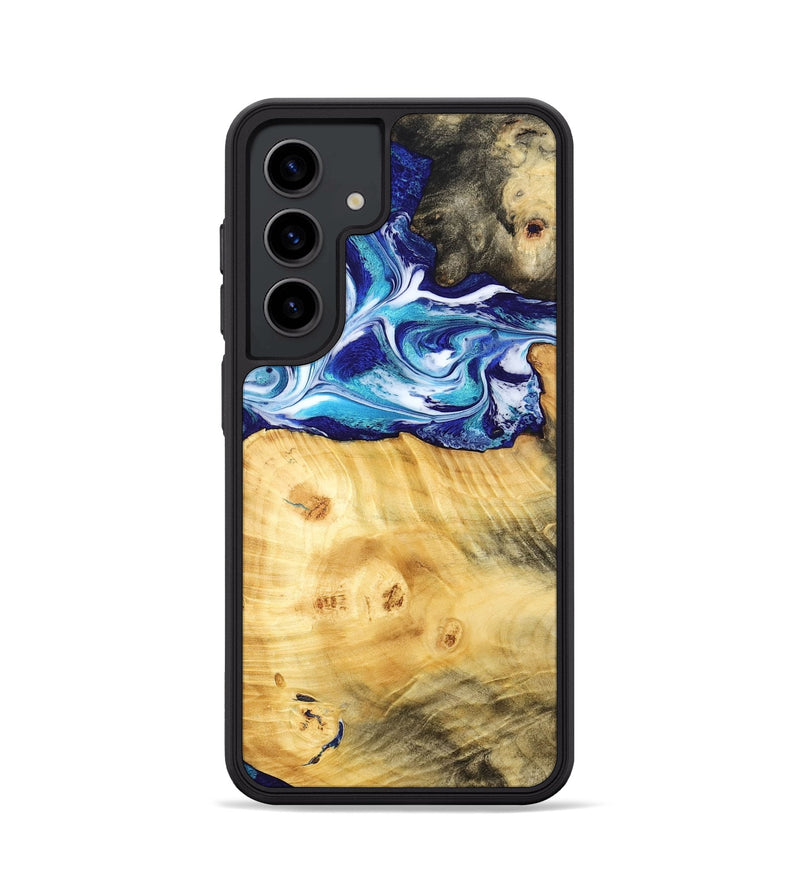 Galaxy S24 Wood Phone Case - Erick (Blue, 795813)