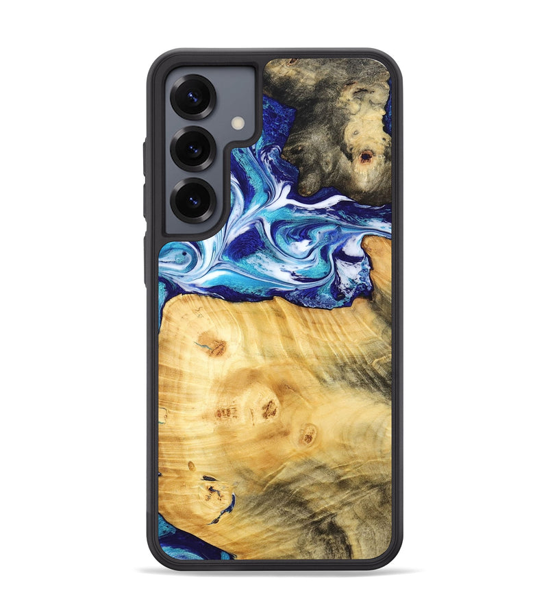 Galaxy S25 Plus Wood Phone Case - Erick (Blue, 795813)
