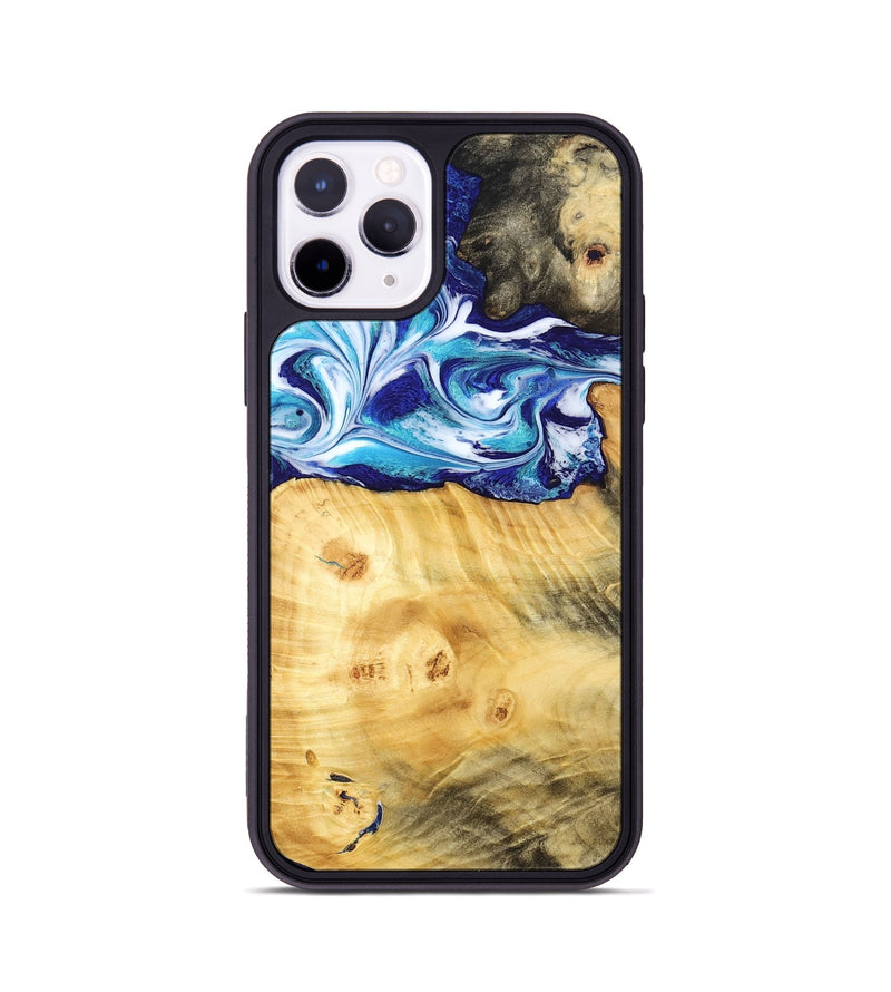 iPhone 11 Pro Wood Phone Case - Erick (Blue, 795813)