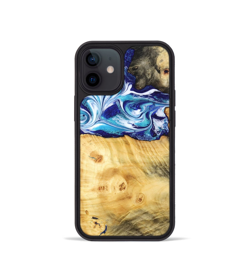 iPhone 12 mini Wood Phone Case - Erick (Blue, 795813)