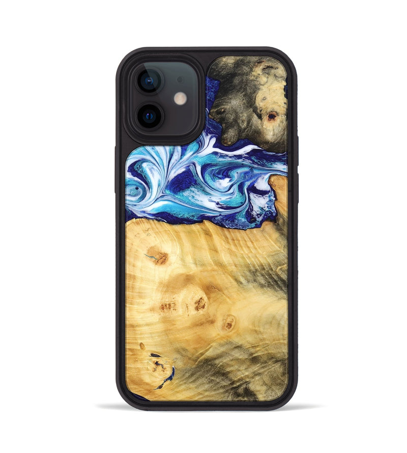 iPhone 12 Wood Phone Case - Erick (Blue, 795813)