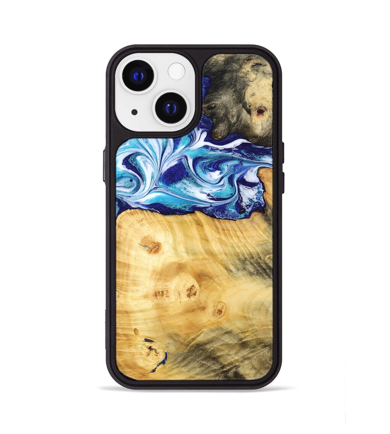 iPhone 13 Wood Phone Case - Erick (Blue, 795813)