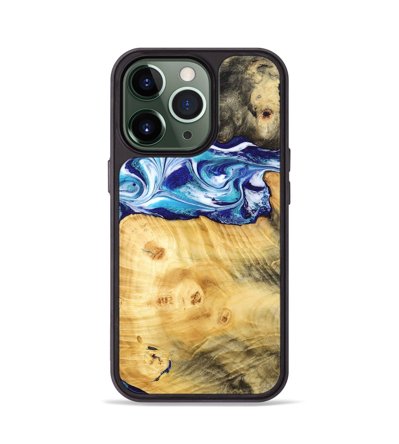 iPhone 13 Pro Wood Phone Case - Erick (Blue, 795813)