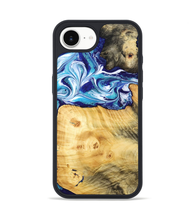 iPhone 16e Wood Phone Case - Erick (Blue, 795813)