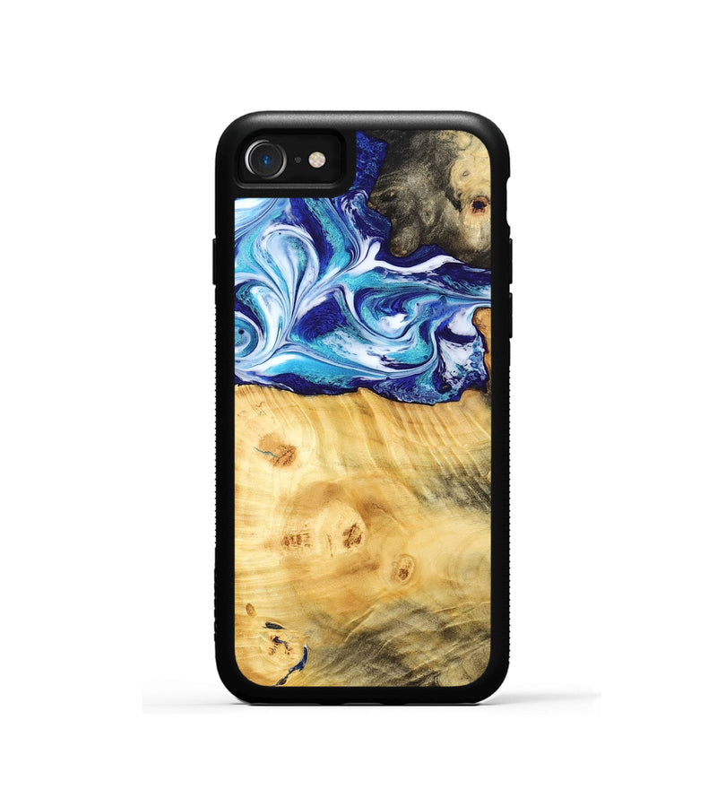 iPhone SE Wood Phone Case - Erick (Blue, 795813)