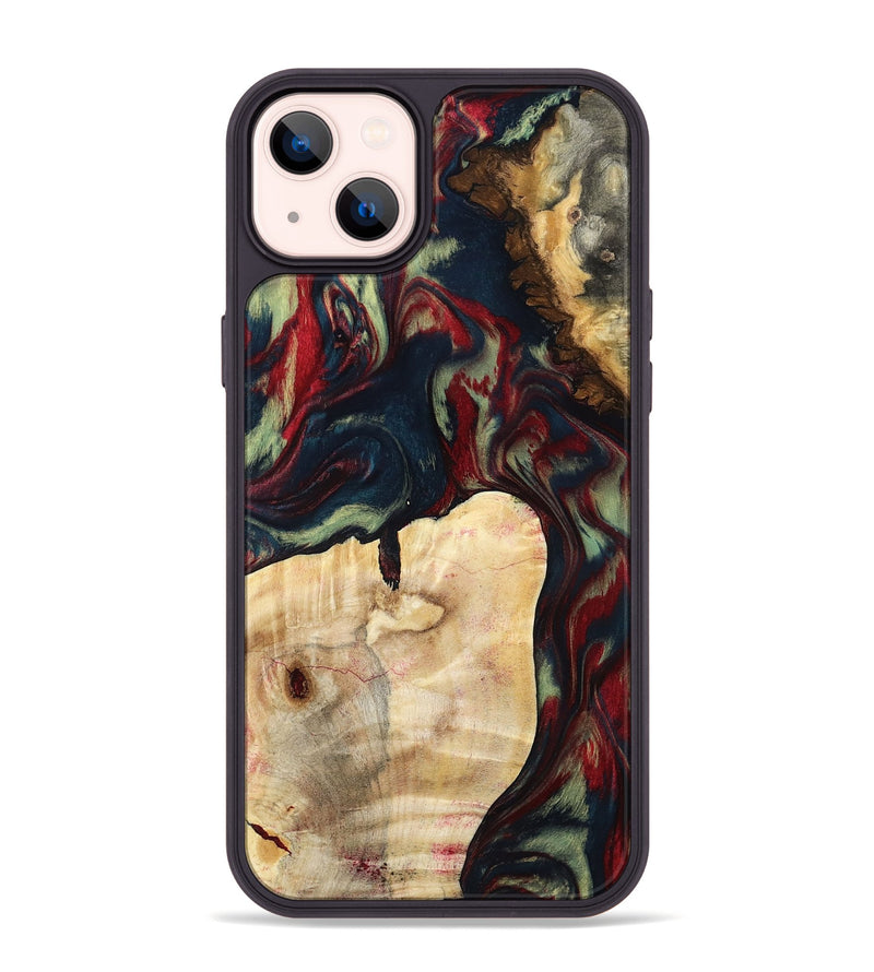 iPhone 14 Plus Wood Phone Case - Adele (Red, 795815)