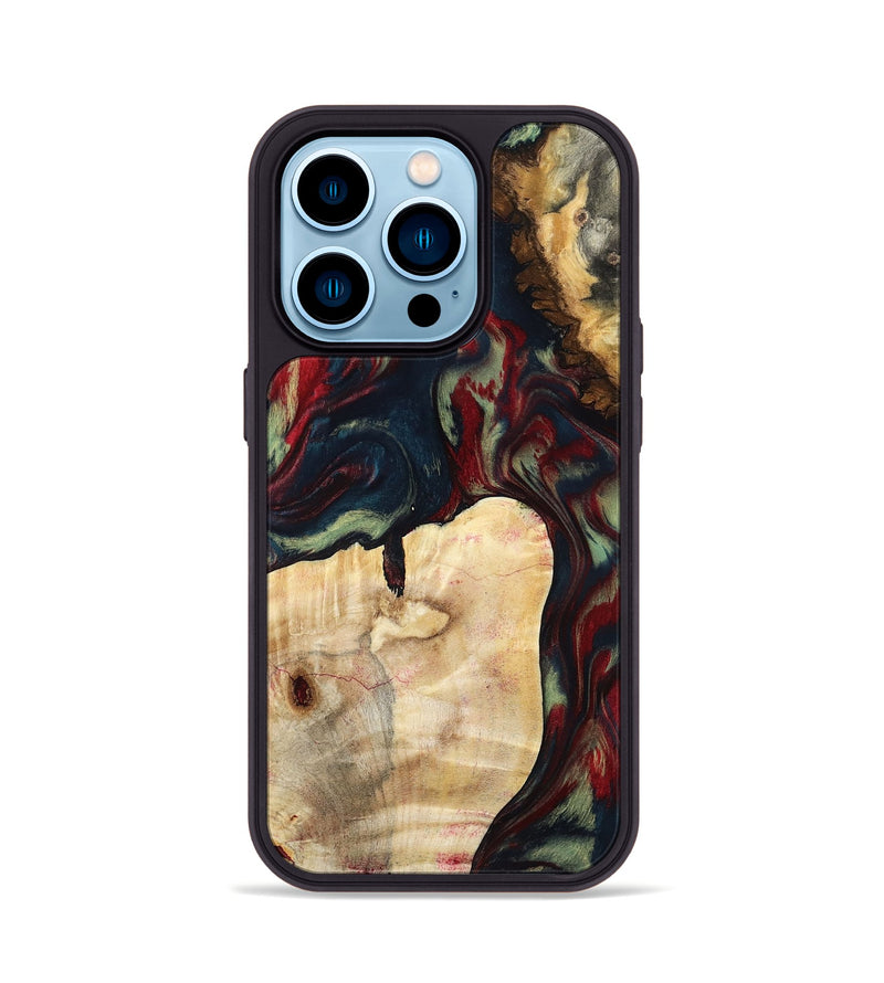 iPhone 14 Pro Wood Phone Case - Adele (Red, 795815)