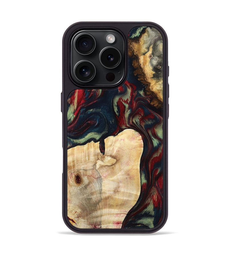 iPhone 16 Pro Wood Phone Case - Adele (Red, 795815)