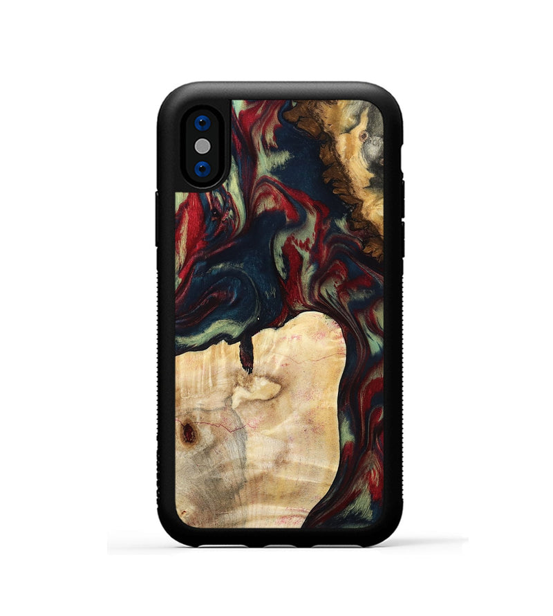iPhone Xs Wood Phone Case - Adele (Red, 795815)