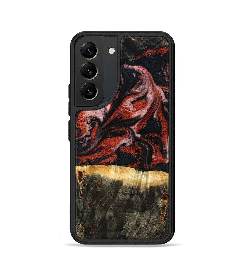 Galaxy S22 Wood Phone Case - Elmira (Red, 795816)