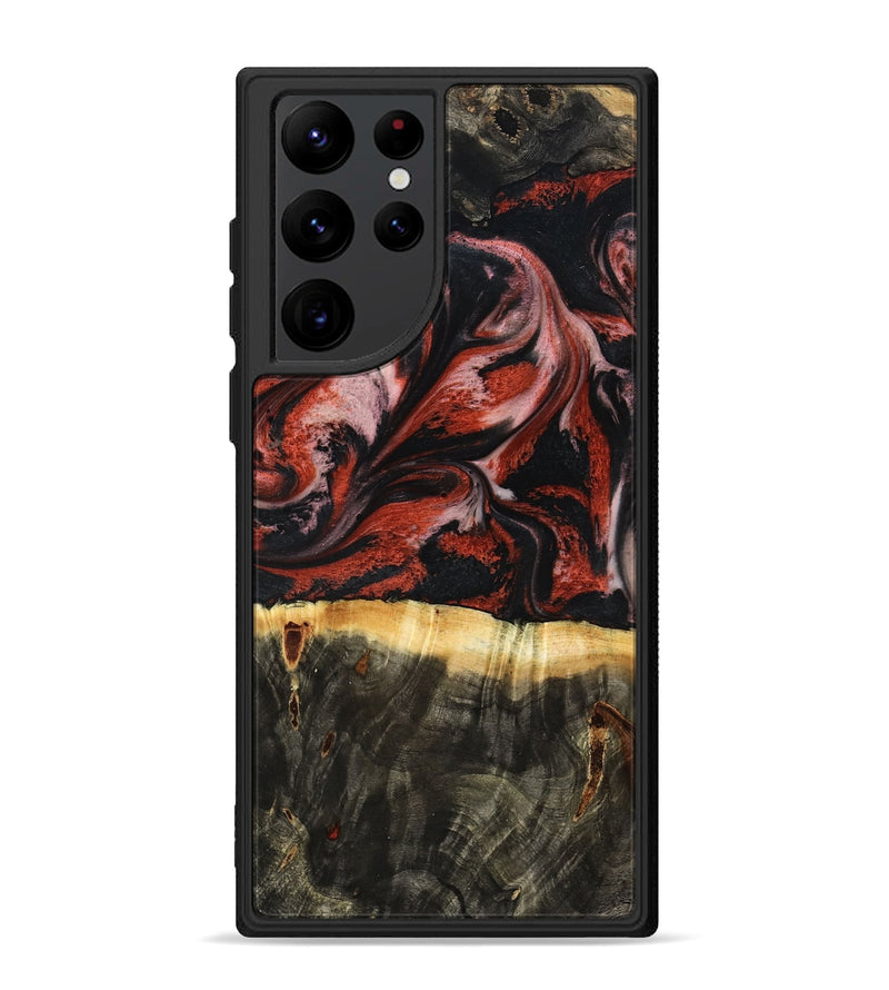 Galaxy S22 Ultra Wood Phone Case - Elmira (Red, 795816)