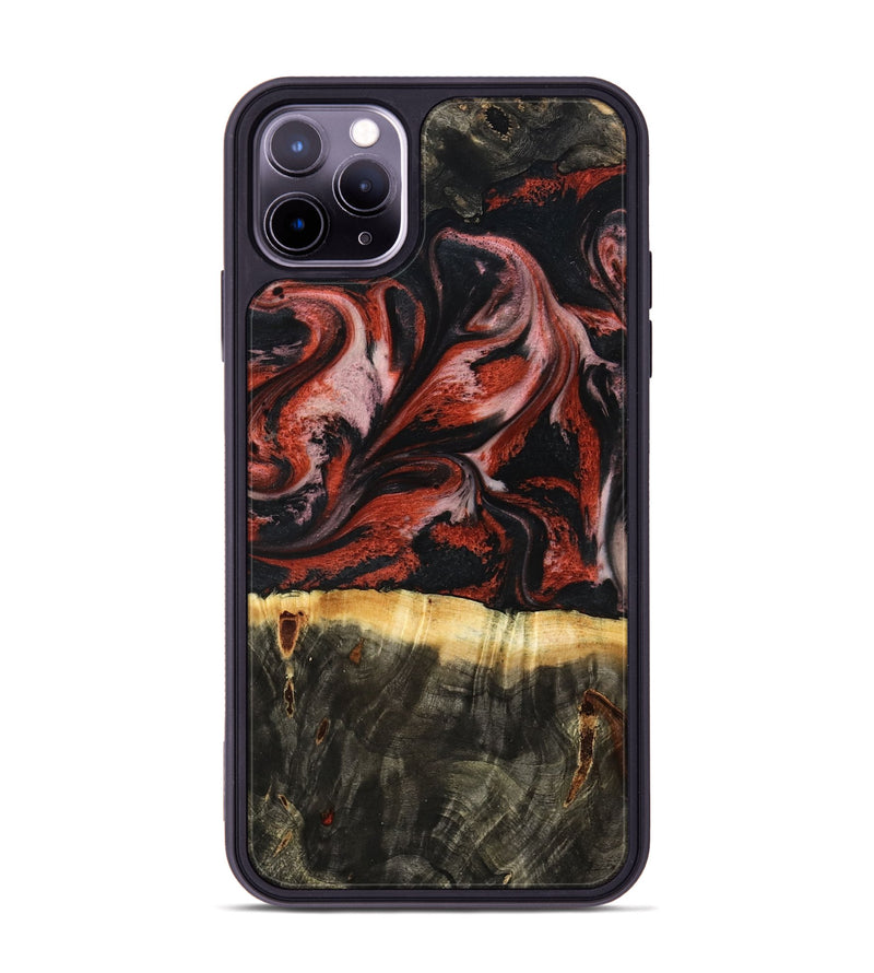 iPhone 11 Pro Max Wood Phone Case - Elmira (Red, 795816)