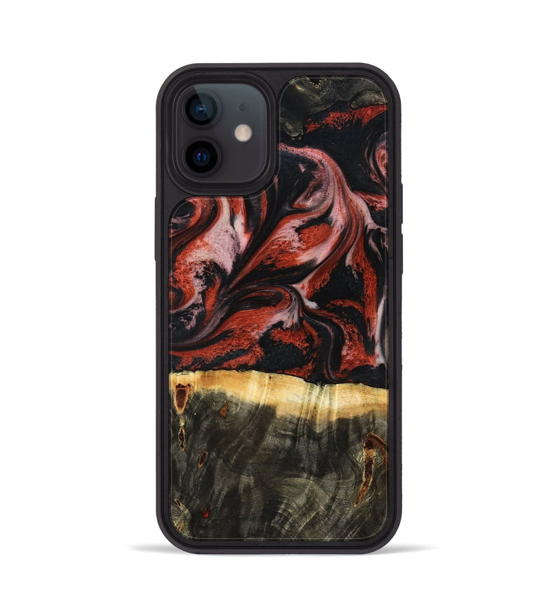 iPhone 12 Wood Phone Case - Elmira (Red, 795816)