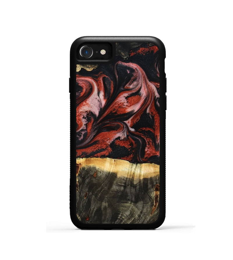 iPhone SE Wood Phone Case - Elmira (Red, 795816)