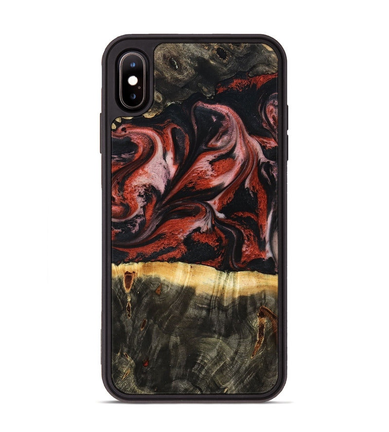 iPhone Xs Max Wood Phone Case - Elmira (Red, 795816)