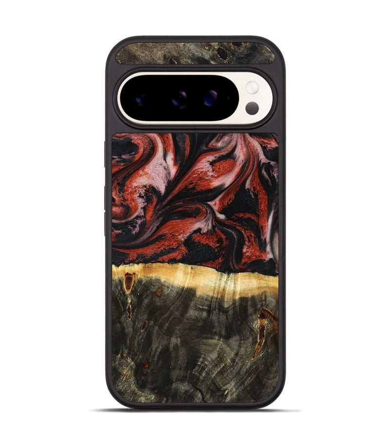 Pixel 9 Wood Phone Case - Elmira (Red, 795816)