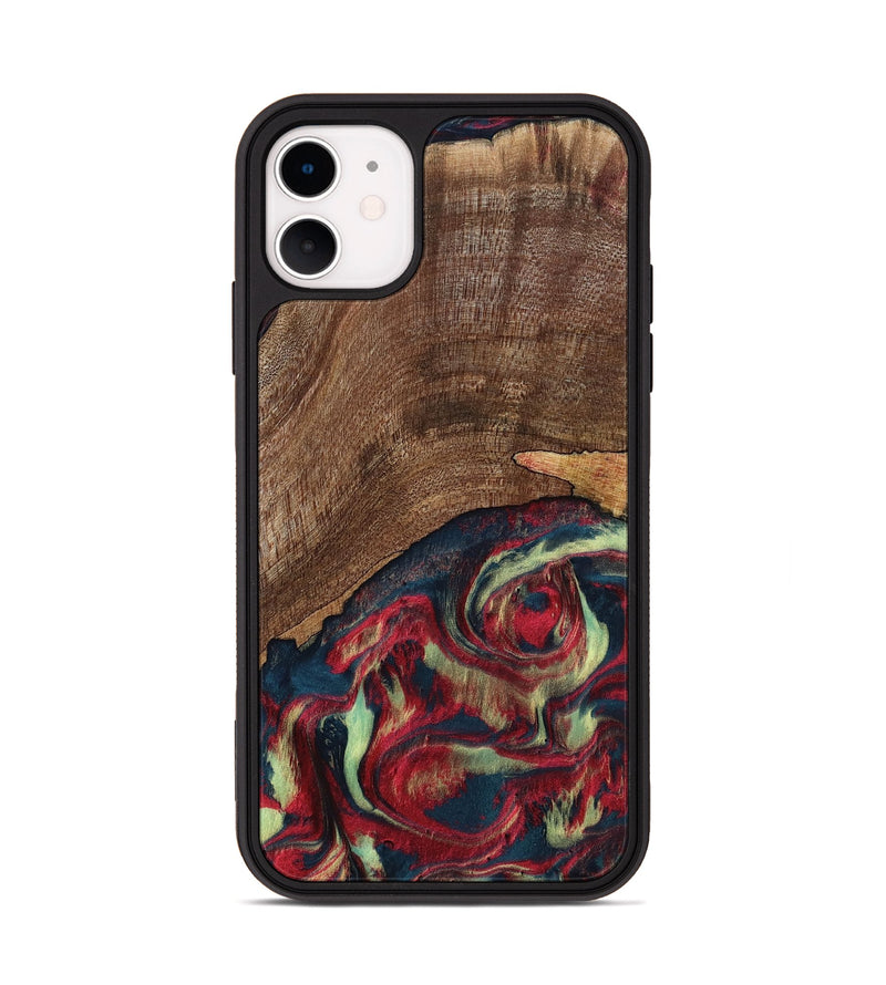 iPhone 11 Wood Phone Case - Rebeca (Red, 795819)