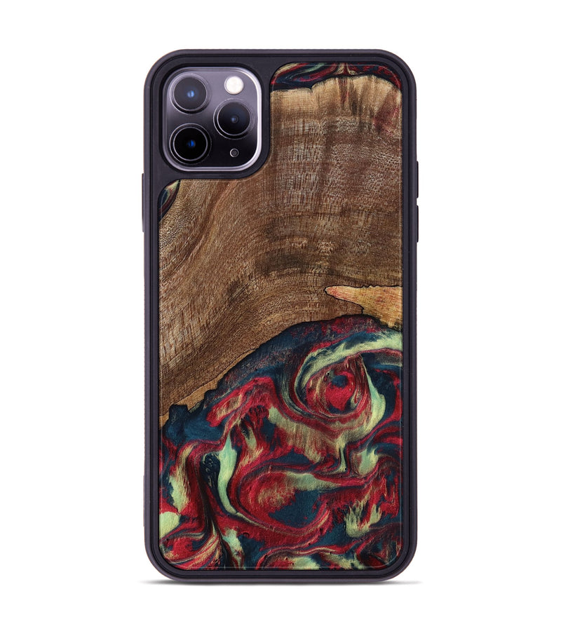 iPhone 11 Pro Max Wood Phone Case - Rebeca (Red, 795819)