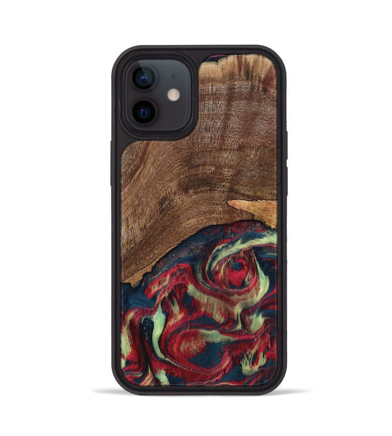 iPhone 12 Wood Phone Case - Rebeca (Red, 795819)
