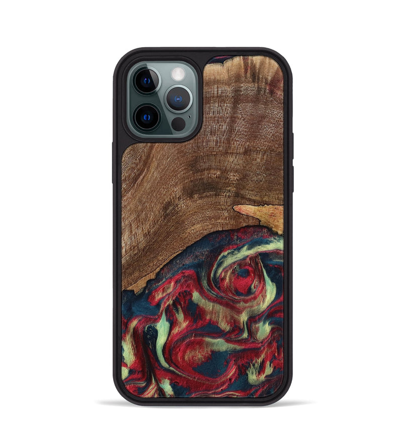iPhone 12 Pro Wood Phone Case - Rebeca (Red, 795819)