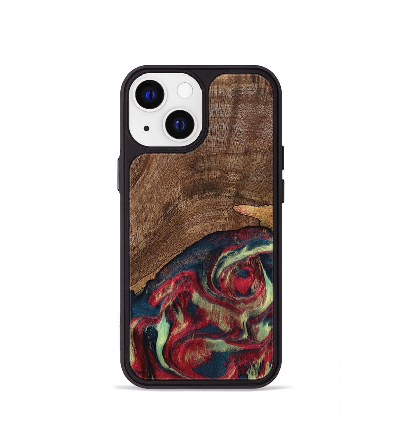 iPhone 13 mini Wood Phone Case - Rebeca (Red, 795819)