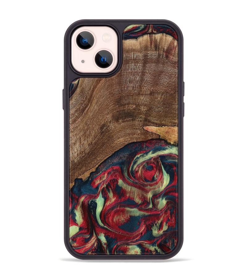 iPhone 14 Plus Wood Phone Case - Rebeca (Red, 795819)