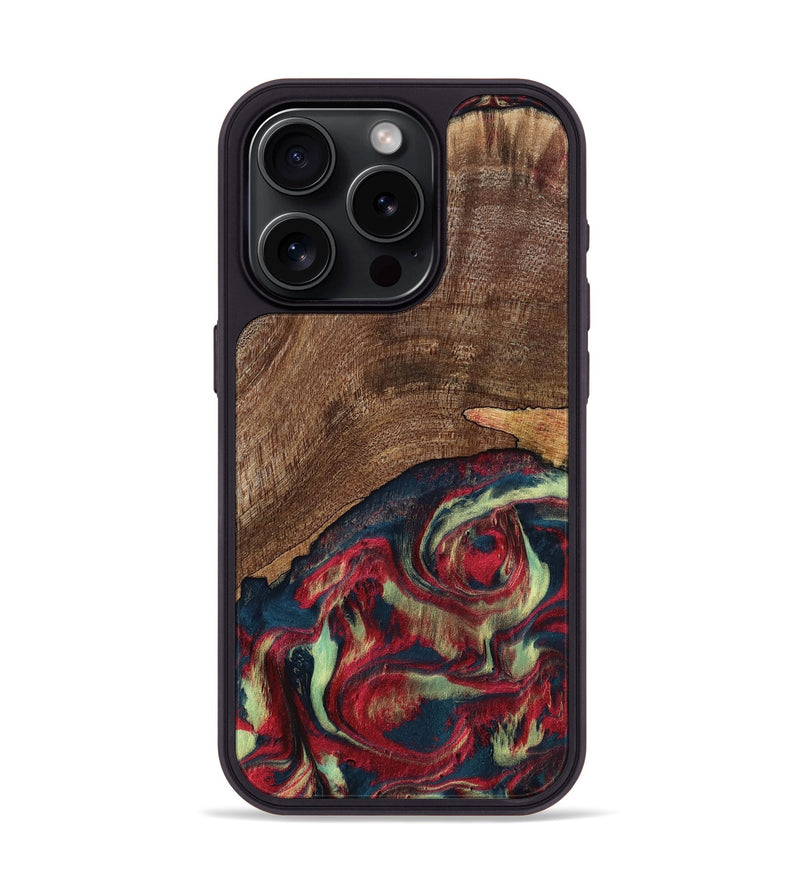 iPhone 15 Pro Wood Phone Case - Rebeca (Red, 795819)
