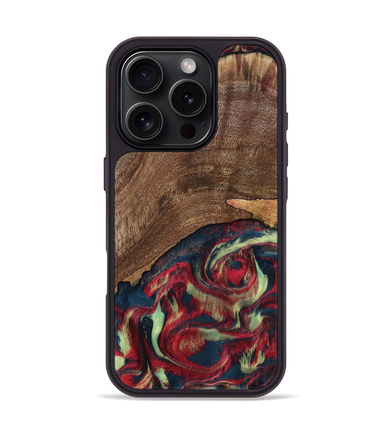 iPhone 16 Pro Wood Phone Case - Rebeca (Red, 795819)