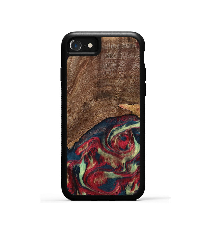 iPhone SE Wood Phone Case - Rebeca (Red, 795819)