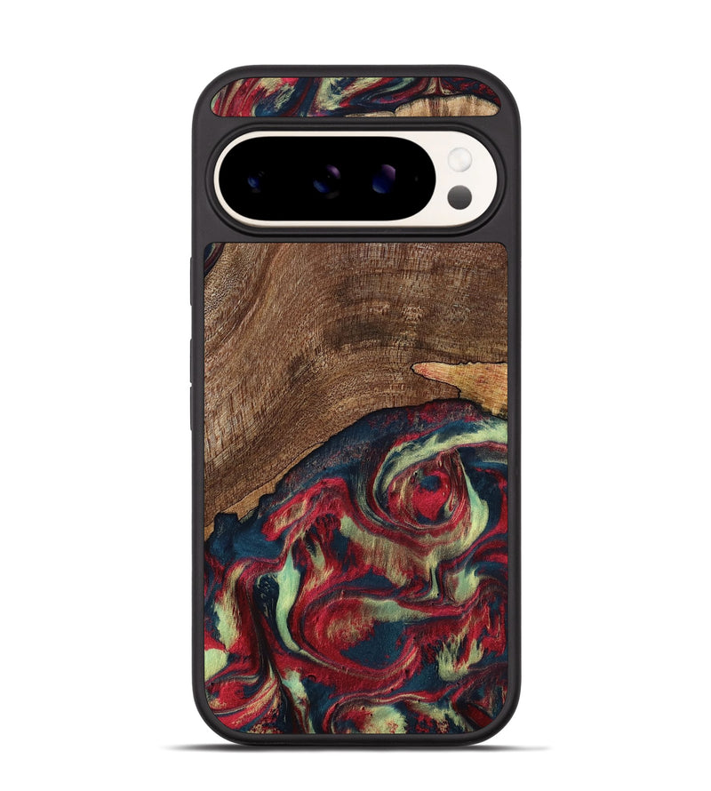 Pixel 9 Wood Phone Case - Rebeca (Red, 795819)