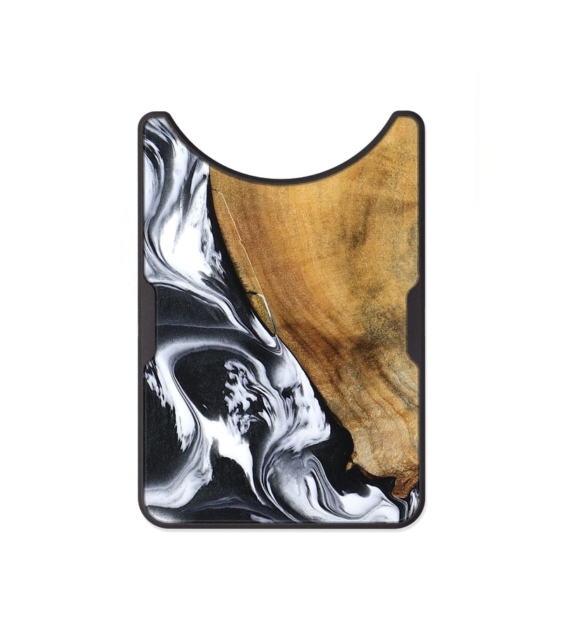 Alloy Wood Wallet - Zola (Black & White, 795823)