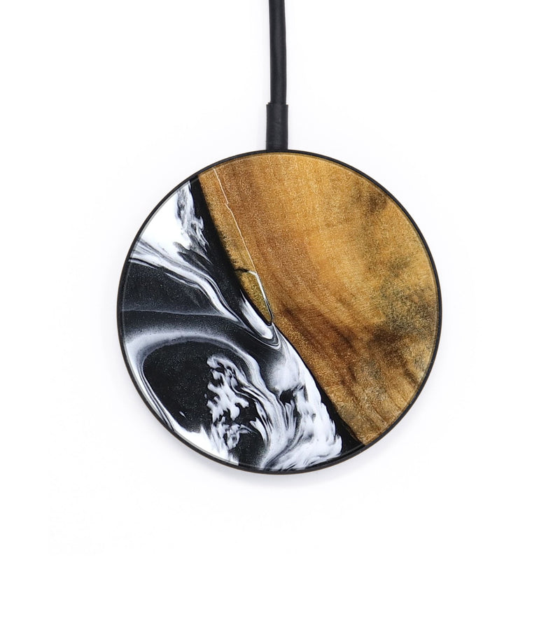 Circle Wood Wireless Charger - Zola (Black & White, 795823)