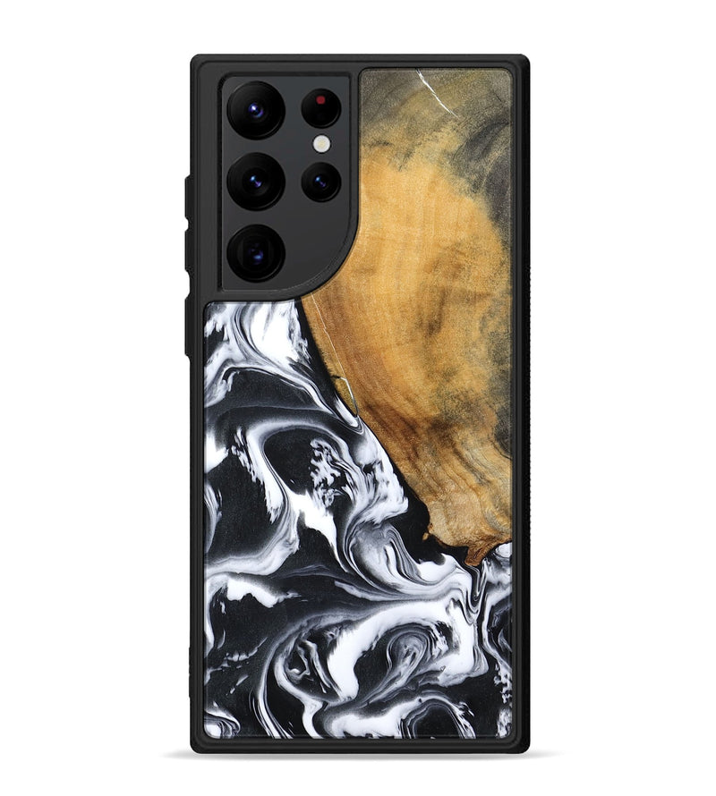 Galaxy S22 Ultra Wood Phone Case - Zola (Black & White, 795823)