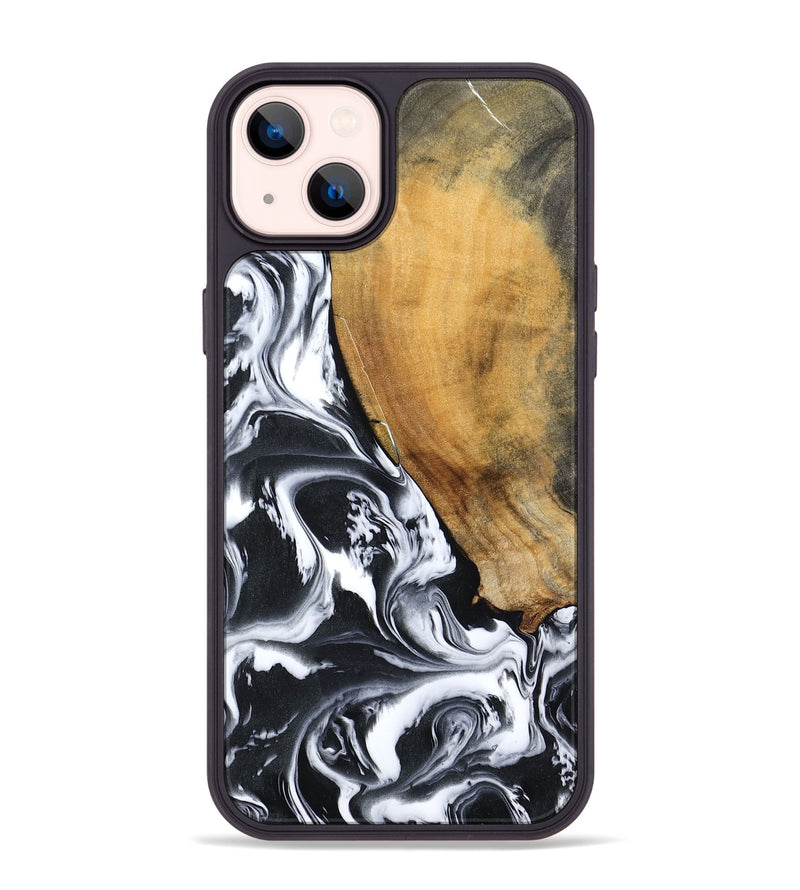 iPhone 14 Plus Wood Phone Case - Zola (Black & White, 795823)