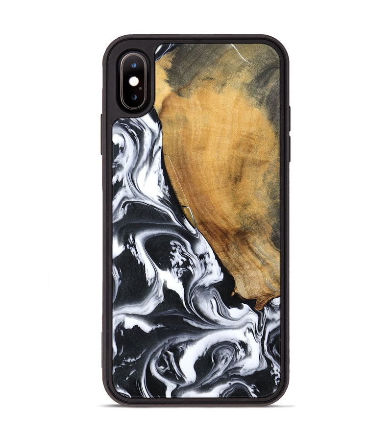 iPhone Xs Max Wood Phone Case - Zola (Black & White, 795823)