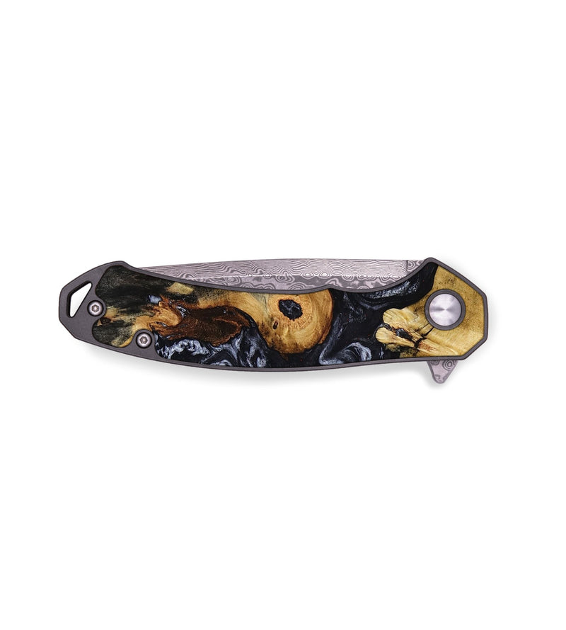 EDC Wood Pocket Knife - Aleah (Black & White, 795826)